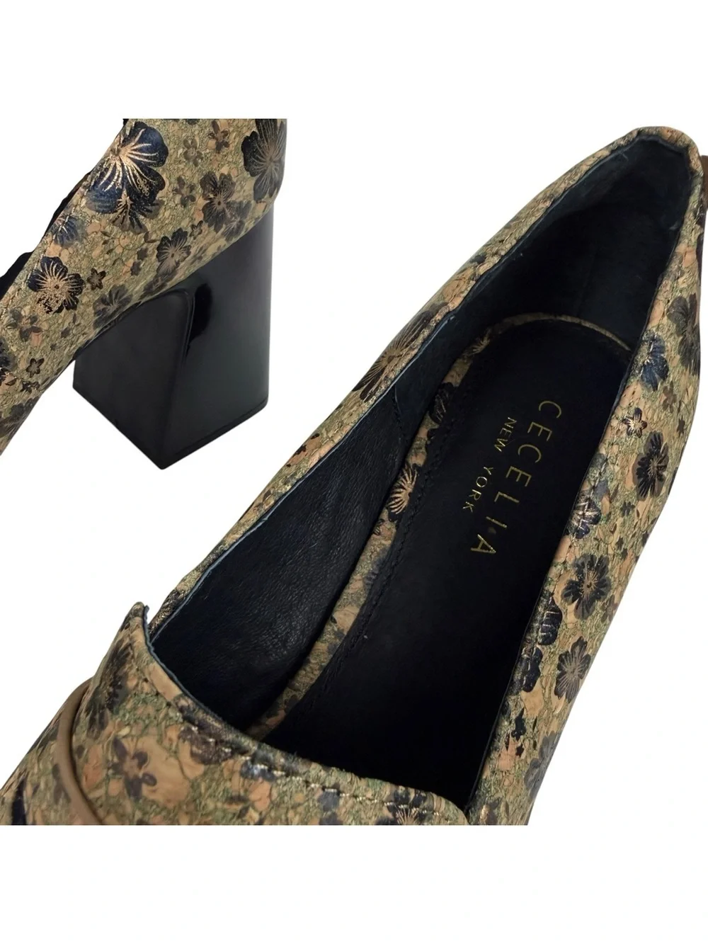 Cecelia New York Floral Pinky Platform Loafers